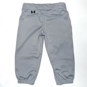 Under Armour Baseball Softball Knickers Youth M YMD Gray Cropped Pant Boys Girls